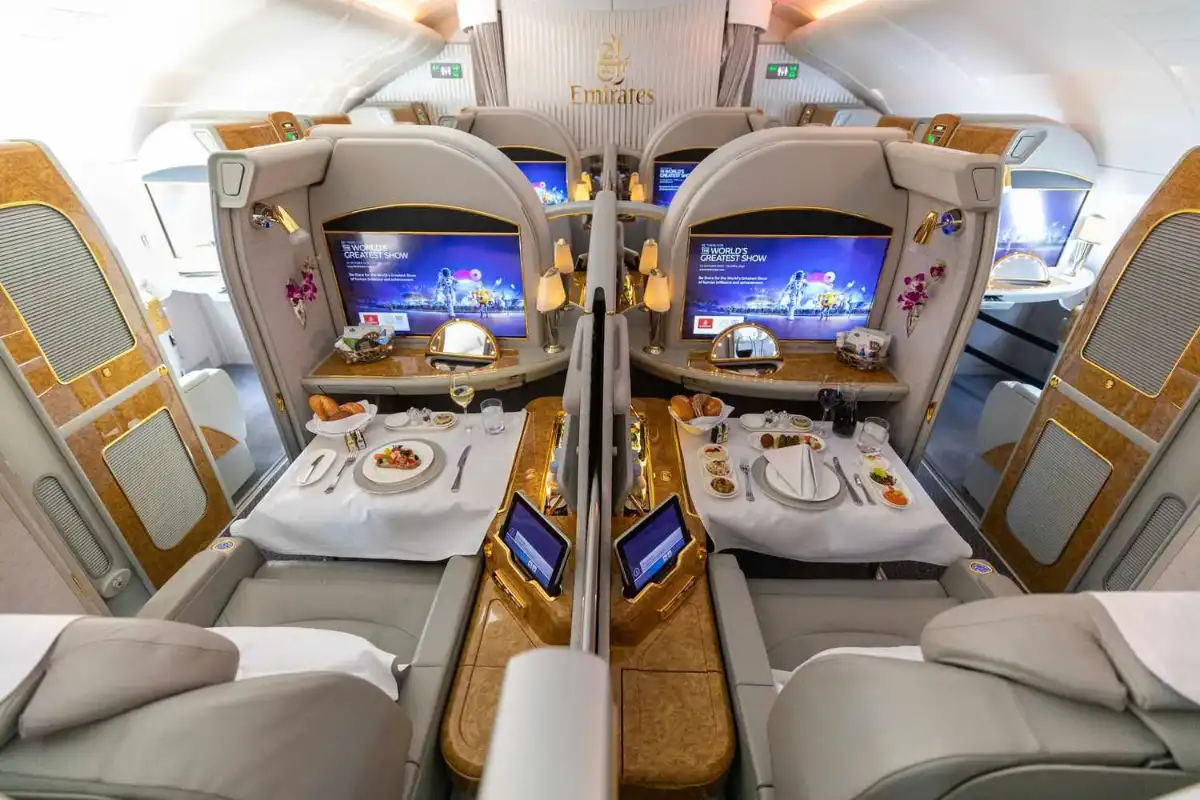 First Class airplane ticket
