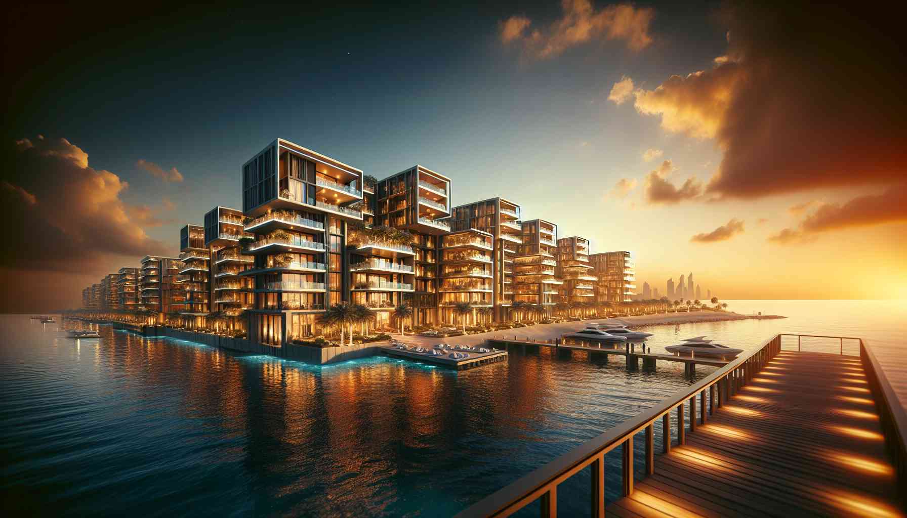 Construction of the luxurious Casa Vista Akura project has begun in the islands of Dubai.