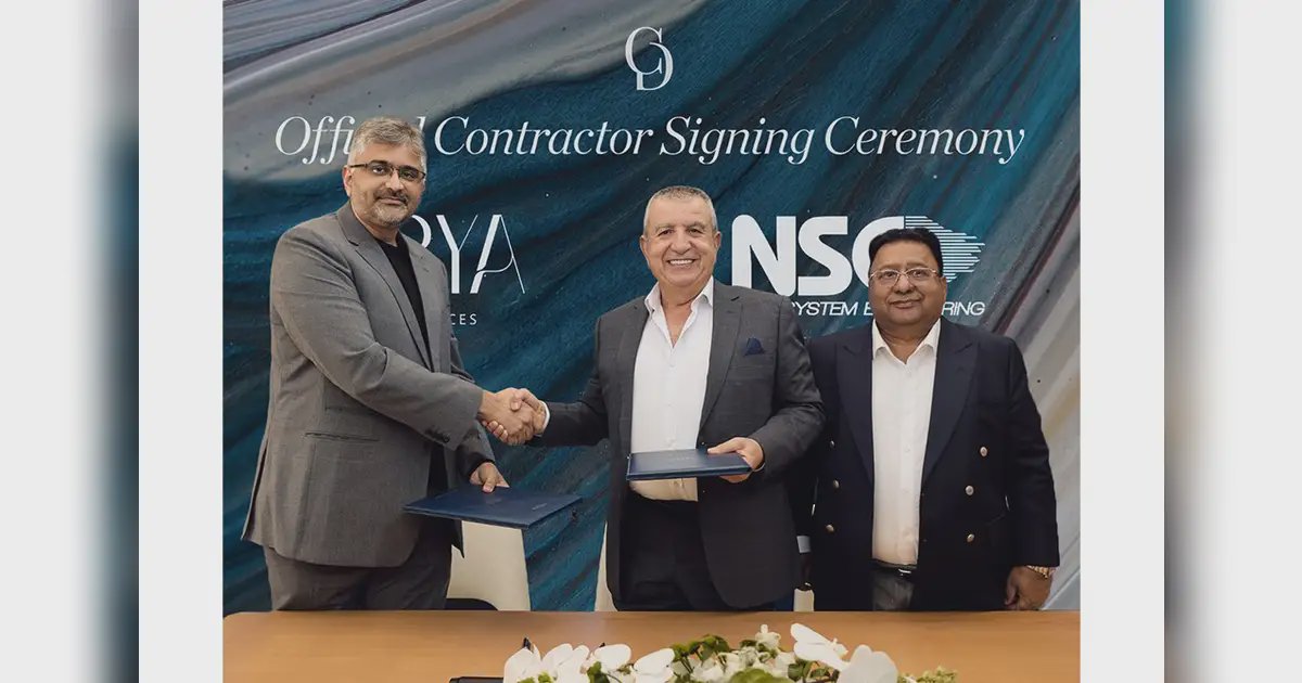 سيتي ديفلوبرز تعيّن NSE مقاولاً رئيسياً لمشروع آريا ريزيدنسز في جزر دبي
